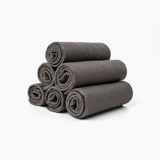 5x Glaspoliertuch Mikrofaser 50x50cm | streifenfrei & saugstark | Auto/Fenster