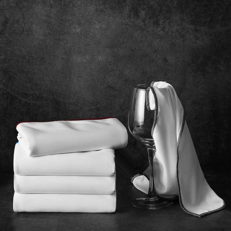 5xProfi Glaspoliertuch Streifenfrei Weinglas Fenster Poliertuch Gastro hotelclub