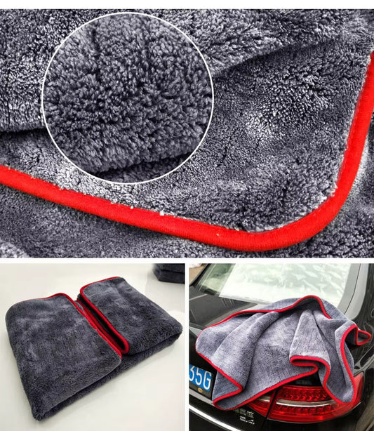 XXL Auto Trockentuch 1000 GSM 60x90cm Mikrofasertuch Saugstark Autopflege